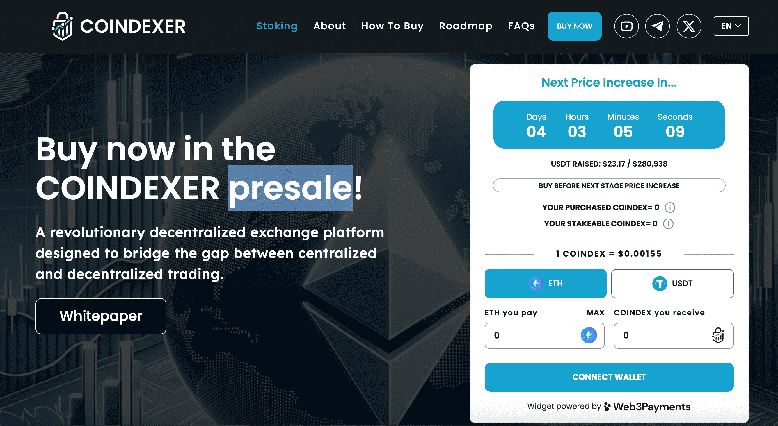 Coindexer presale