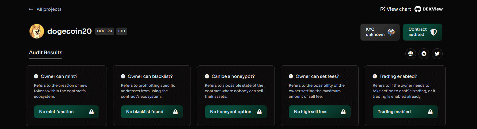 dogecoin20 audit