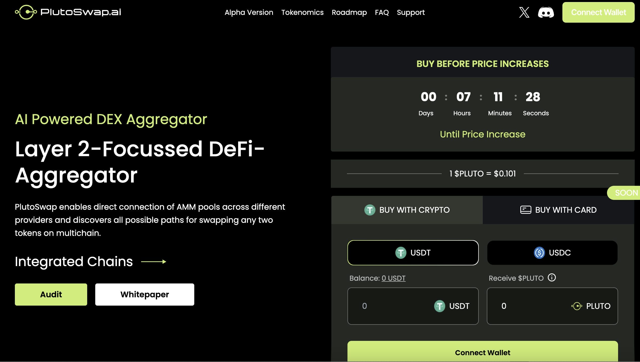 PlutoSwap.ai presale