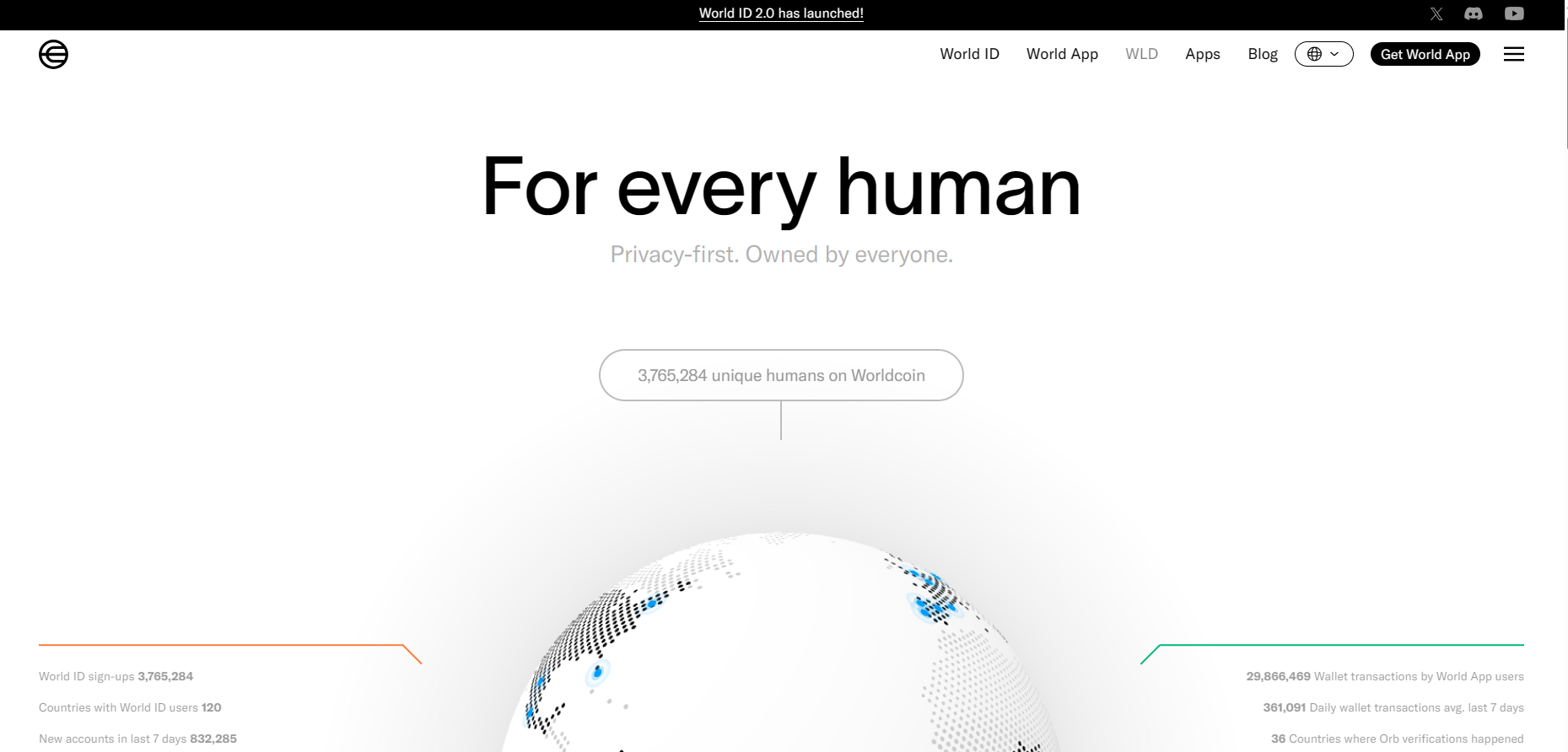 worldcoin homepage