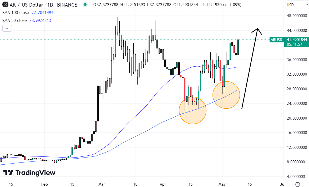 AR bulls are in control and the cryptocurrency may be the best one to buy now. 