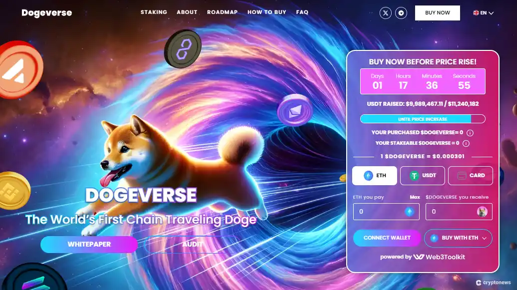 dogeverse presale website