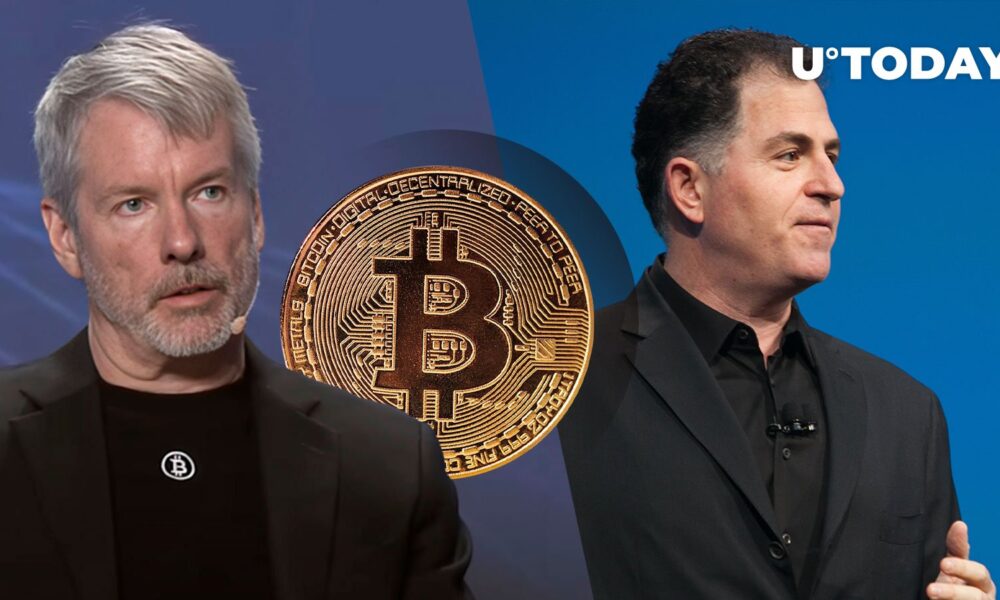 Michael Saylor presents Bitcoin to Dell CEO