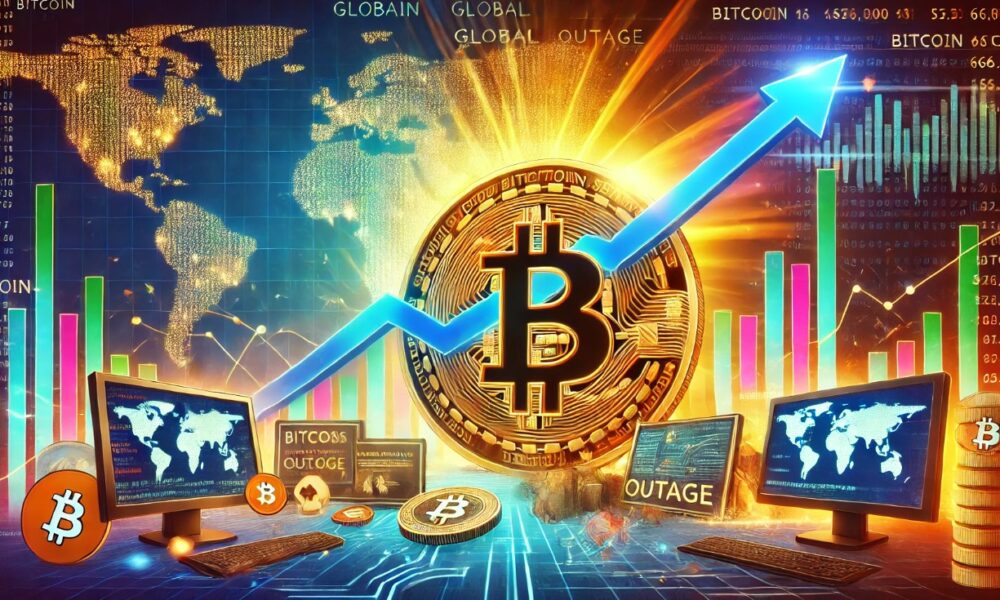 Bitcoin Price Soars to $66,000 Amid Global IT Outage