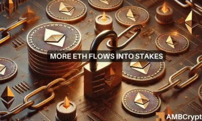 Ethereum Staking Increases, Exchange Reserves Decrease: What It Means for ETH