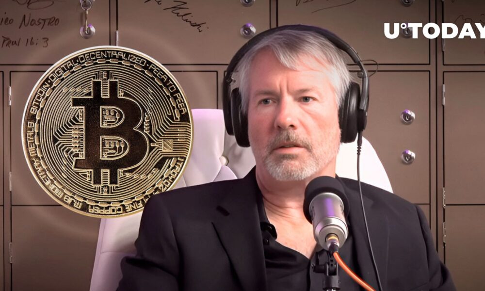 Michael Saylor Reacts as Bitcoin Surges 5% to $57,660