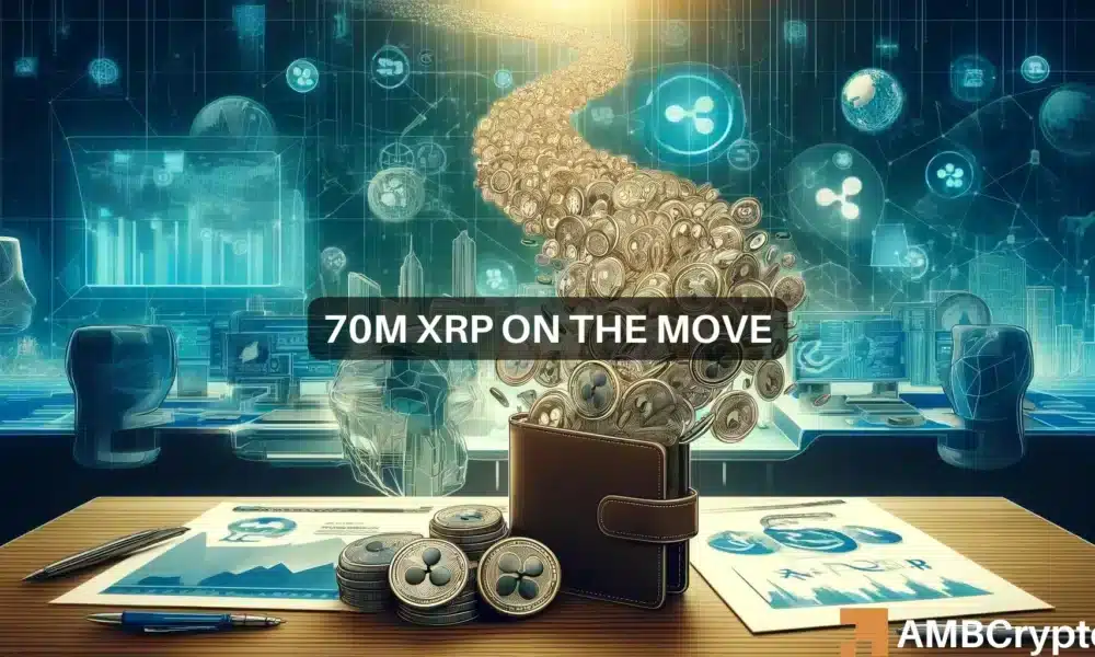 XRP Whale Watching: Will Moving 70 Million Tokens Help the Altcoin Reach $1?